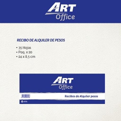Art-Office Recibo de Alquiler Pesos