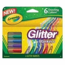 Marcadores glitter x 6 Crayola