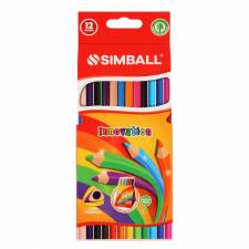 Simball Lápices de Colores LARGO X 12