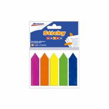 Artesco Notas Adhesivas Banderitas Flechas 25 hj. 5 Colores