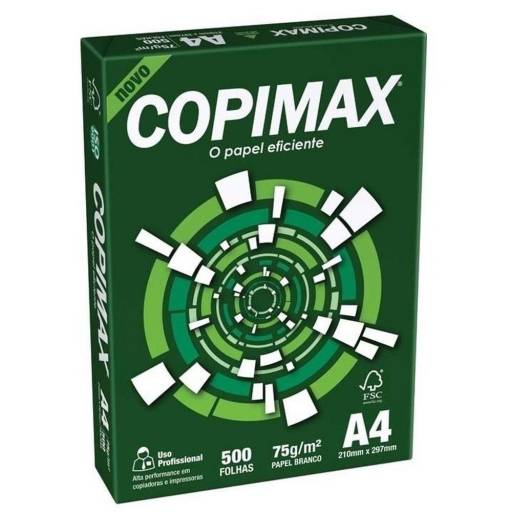 Papel Copimax A4 Comun 75g Paquete x 10 Resmas 500 Hojas